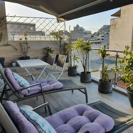 Super Loft With Acropolis View Apartment
